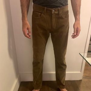 Banana Republic Corduroy Pants in tan/brown.